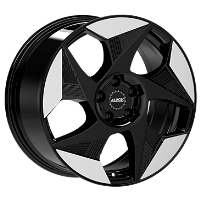 Alutec Solar Diamond Black Front Polished