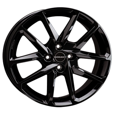 Borbet, N, 7x17 ET47 4x100 64, black glossy