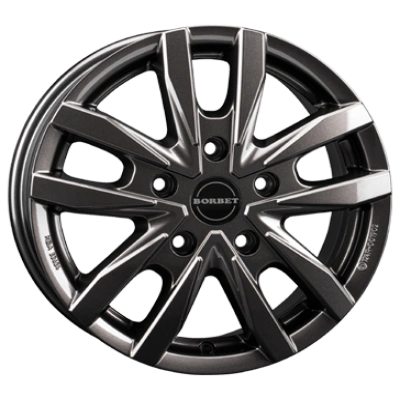 Borbet, CW5, 6,5x16 ET66 5x130 89,1, mistral anthracite glossy