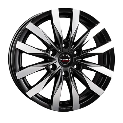 Borbet, CW6, 7,5x18 ET47 6x130 84,1, black polished matt
