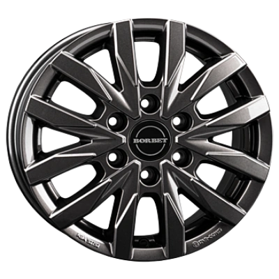 Borbet, CW6, 6,5x16 ET54 6x130 84,1, mistral anthracite glossy