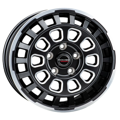 Borbet CW7 Black Rim Window Polished Matt