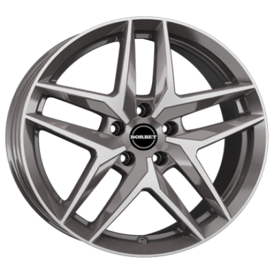 Borbet, Z, 7,5x18 ET51 5x112 66,7, mistral anthracite glossy polished