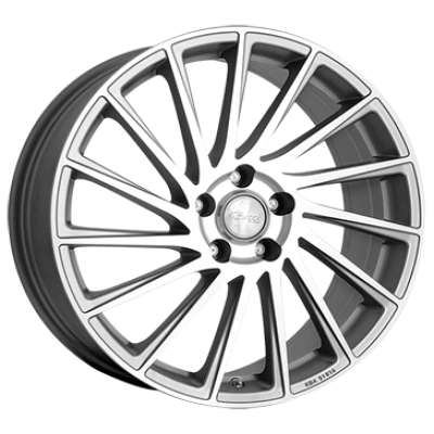 Brock, B39, 7x17 ET49 5x112 57,1, ferric grey vollpoliert