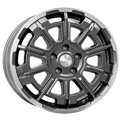 Brock, B45, 7x17 ET51 5x112 66,6, himalaya grey vollpoliert