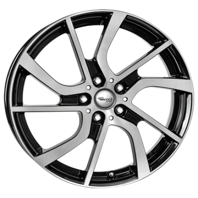 Brock, eB1, 5x19 ET43 5x112 66,7, schwarz glanz vollpoliert