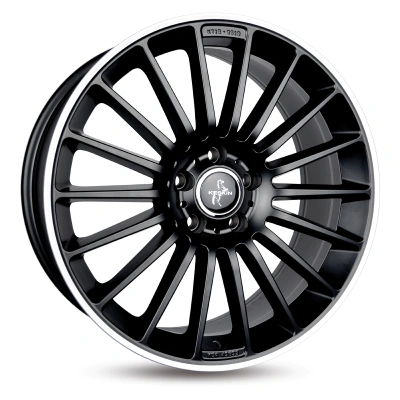 Keskin Wheels KT15 Matt Black Lip Polish