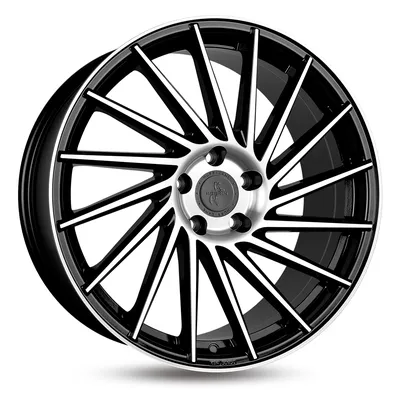Keskin Wheels KT17 black front polish