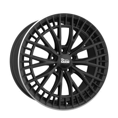 MAM Wheels GT2 Matt Black Lip Polish
