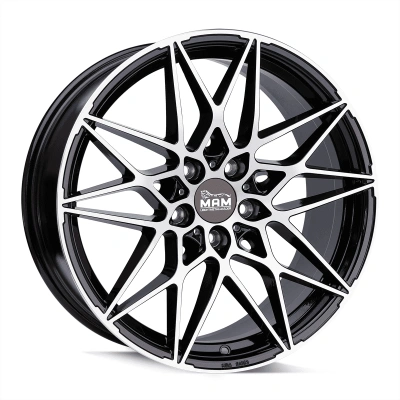 MAM Wheels B2 Black Front Polish