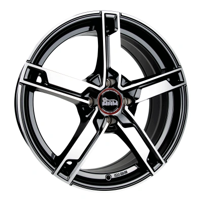 MAM Wheels W4 black front polish