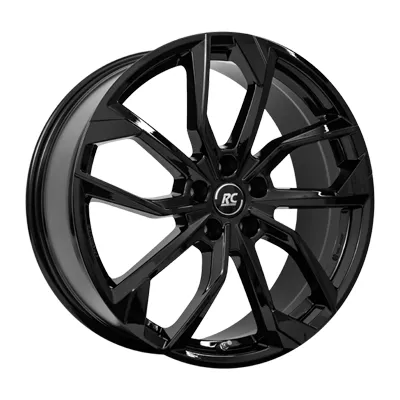 RC Design, RC34, 7x18 ET 37.5, 65.1, Black Gloss