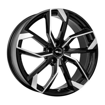 RC Design, RC34, 7x18 ET 37.5, 65.1, Black Gloss Fully Polished