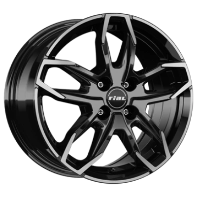 Rial, Lucca, 6,5x17 ET20 4x108 65,1, diamant-schwarz frontpoliert